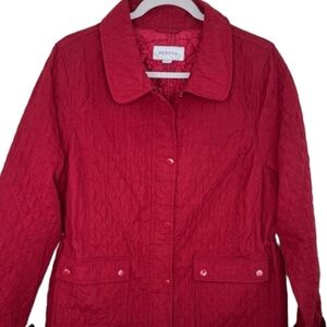 Merona Red Quilted Jacket XXL